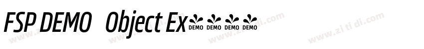 FSP DEMO   Object Ex字体转换